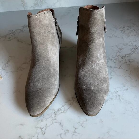 New FRYE Gray Suede Ankle Booties Women's Size 9.5 - Picture 5 of 7